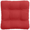 vidaXL Almofadas de Assento 4 pcs Vermelho 40 x 40 x 12 cm tecido