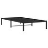 vidaXL Estrutura de cama metal 107x203 cm preto