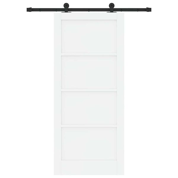 vidaXL Porta Deslizante ORKDAL Branco 86 x 198,5 cm