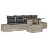 vidaXL Conjunto de Sof&aacute; de Jardim 5 unid. Cinza Claro e Cinza Escuro