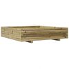 vidaXL Vaso/floreira de jardim 110x110x26,5cm madeira pinho impregnada