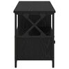 vidaXL Gabinete para TV com gaveta Carvalho Preto 90 x 33 x 45 cm