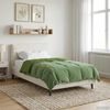 vidaXL Duvet de Ano Inteiro Colchonete Verde 155 x 200 cm Microfibra