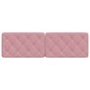 vidaXL Almofad&atilde;o de cabeceira 160 cm veludo rosa