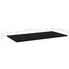 vidaXL Prateleiras para estante 4 pcs 80x20x1,5cm contraplacado preto