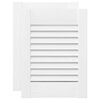 vidaXL Portas de arm&aacute;rio 2 pcs design de persiana 39,5x29,5 cm branco