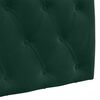 vidaXL Cabeceira Suspensa Verde Escuro 210 x 55 x 7 cm Veludo