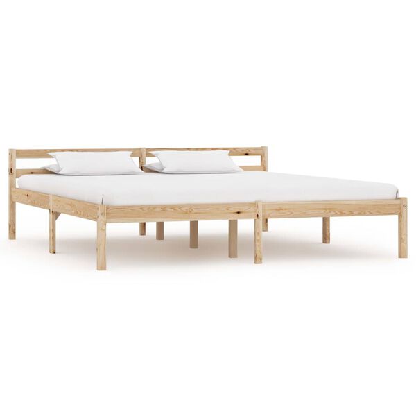 vidaXL Estrutura de cama com 4 gavetas 180x200 cm pinho maci&ccedil;o