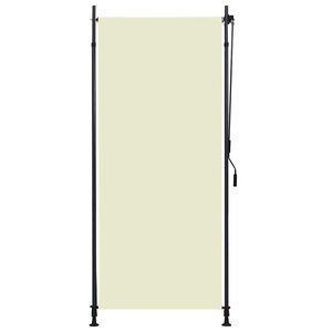 vidaXL Estore de rolo para exterior 100x270 cm creme