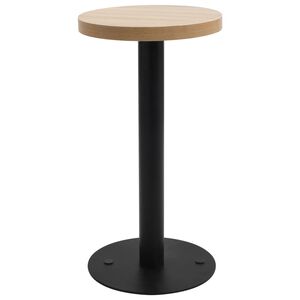 vidaXL Mesa bistr&ocirc; 40 cm MDF castanho-claro