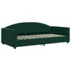 vidaXL Sof&aacute;-cama c/ gavet&atilde;o e colch&otilde;es 100x200cm veludo verde-escuro