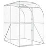 vidaXL Galinheiro Prateado 200 x 200 x 215 cm A&ccedil;o Galvanizado