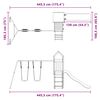 vidaXL Conjunto de brincar para exterior madeira de pinho impregnada