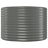 vidaXL Canteiro elevado jardim 100x100x68 aço galvanizado cinzento