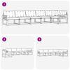 vidaXL Conjunto de Sof&aacute;s para Exterior 6 pcs Cinza Natural e Claro