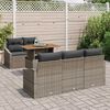 vidaXL Conjunto de Sof&aacute; de Jardim 6 pcs Cinzeto Rattan Sint&eacute;tico