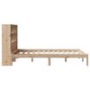 vidaXL Cama com estante sem colch&atilde;o 120x190 cm pinho maci&ccedil;o