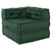 vidaXL Unidade de Sof&aacute; Modular 2 pcs Verde 140 x 70 x 56 cm Tecido