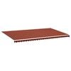 vidaXL Tecido de substitui&ccedil;&atilde;o para toldo laranja e castanho 600x350 cm poli&eacute;ster