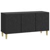 vidaXL Gabinete para TV 99 x 34,5 x 50 cm Preto Derivados de Madeira