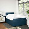 vidaXL Cama boxspring com colch&atilde;o 120x200 cm veludo azul