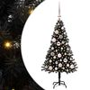 vidaXL &Aacute;rvore de Natal Preto 120 cm PVC