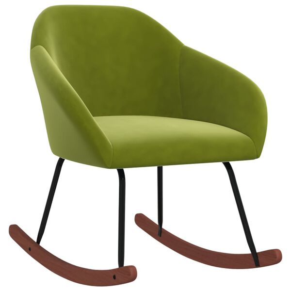 vidaXL Cadeira de baloi&ccedil;o tecido verde-claro