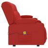 vidaXL Poltrona massagem 4 lug. recl. c/ suporte copo couro art. tinto