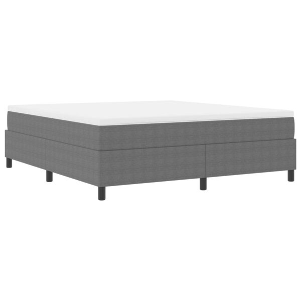 vidaXL Estrado de cama plataforma Cinzento-claro 180 x 200 cm tecido