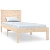 vidaXL Estrutura de cama solteiro 90x190 cm madeira maci&ccedil;a