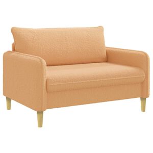 vidaXL Poltrona XXL Bege Boucl&eacute;