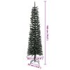 vidaXL &Aacute;rvore de Natal Artificial Verde 180 cm PVC, Pl&aacute;stico e A&ccedil;o