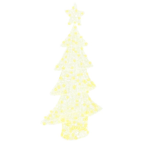 vidaXL &Aacute;rvore de Natal com 160 LEDs Branco quente 150 cm Acr&iacute;lo