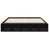 vidaXL Estrutura de cama 200x200 cm derivados de madeira preto