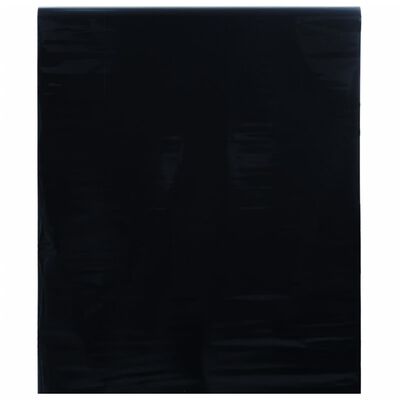 vidaXL Película para janela estática 45x2000 cm PVC preto fosco