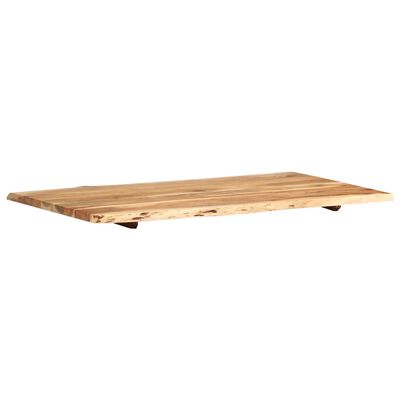 vidaXL Tampo de mesa 100x(50-60)x2,5 cm madeira de acácia maciça