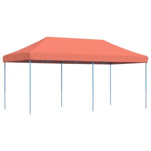 vidaXL Tenda para festas pop-up dobr&aacute;vel 580x292x315 cm terracotta