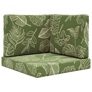 vidaXL Almofada para Sof&aacute; Externo Poli&eacute;ster Design de Folha 60 x 60 cm