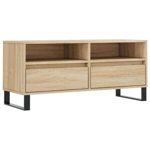 vidaXL M&oacute;vel p/ TV 100x34,5x44,5 cm derivados madeira carvalho sonoma