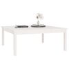 vidaXL Mesa de centro 100x100x40 cm pinho maci&ccedil;o branco