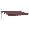 vidaXL Toldo Retr&aacute;til El&eacute;trico Castanho 3,5 x 2,5 m
