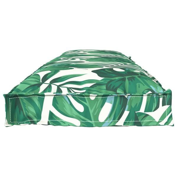 vidaXL Conjunto de Almofadas para Palete Floral 2 pcs Padr&atilde;o de Folhas