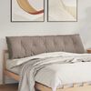 vidaXL Travesseiro para Costas Cinzento-acastanhado 180 x 50 cm