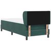 vidaXL Cama Box com colch&atilde;o Verde-escuro 80 x 200 cm Veludo