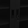 vidaXL Arm&aacute;rio de escrit&oacute;rio 90x40x90 cm a&ccedil;o preto