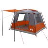 vidaXL Tenda de Festa Cinza e Laranja 10 pessoas