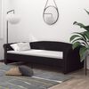 vidaXL Sof&aacute;-cama c/ sa&iacute;da USB 90x200 cm tecido preto