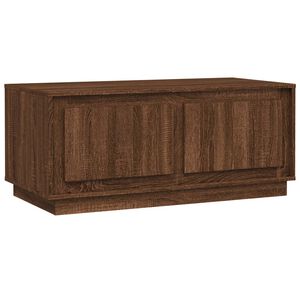 vidaXL Mesa de centro 102x50x44 cm derivados madeira carvalho castanho