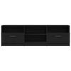 vidaXL Gabinete para TV com gaveta Carvalho Preto 150 x 33,5 x 45 cm