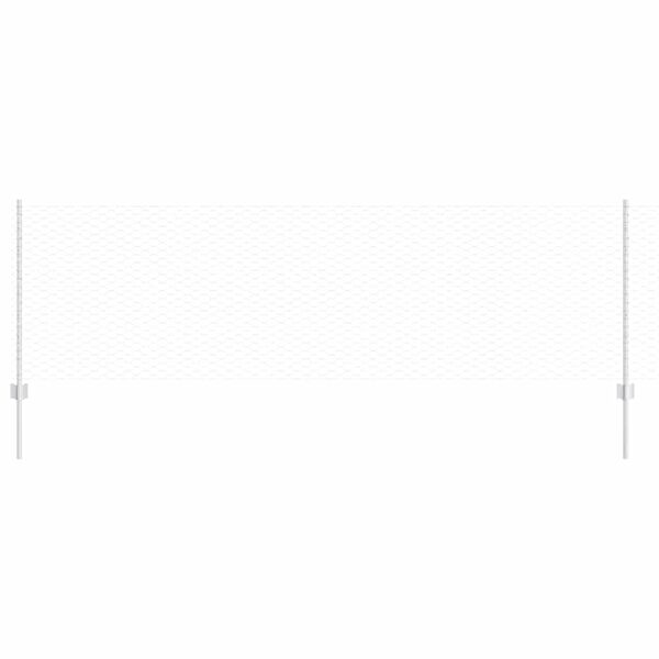 vidaXL Cerca e Poste Prateado 0,8 x 10 m Aço